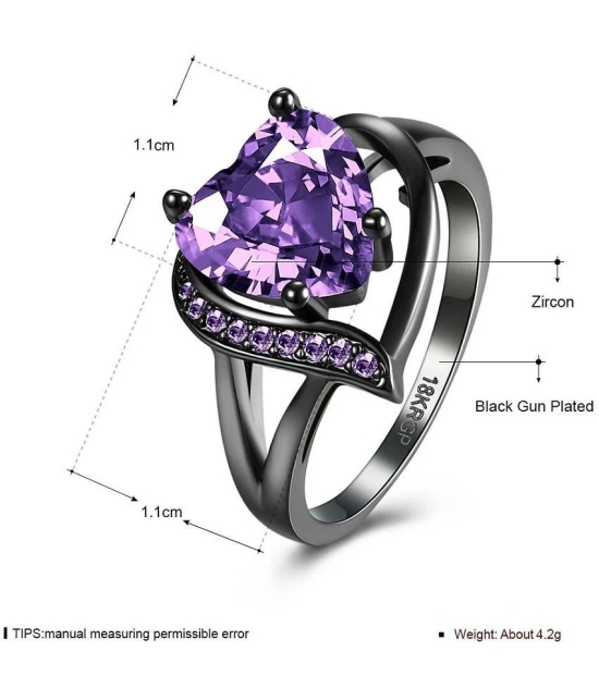 FASHION FRILL - Purple Rings ( Pack of 1 ) - None