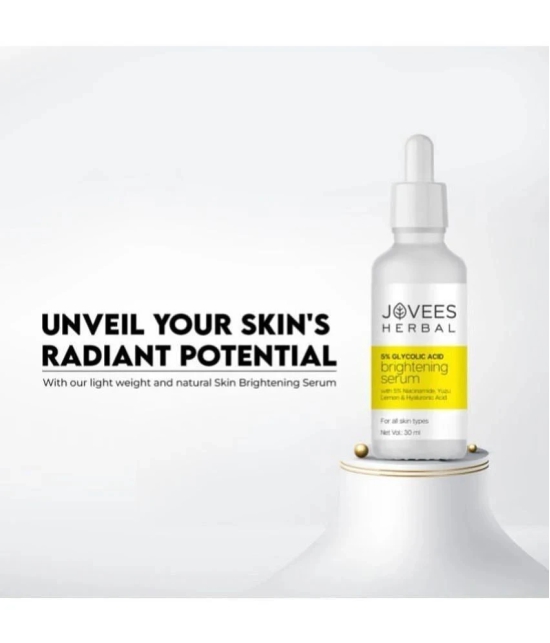 Jovees Herbal 5% Glycolic Acid Brightening Serum For All Skin Type (Pack of 1)