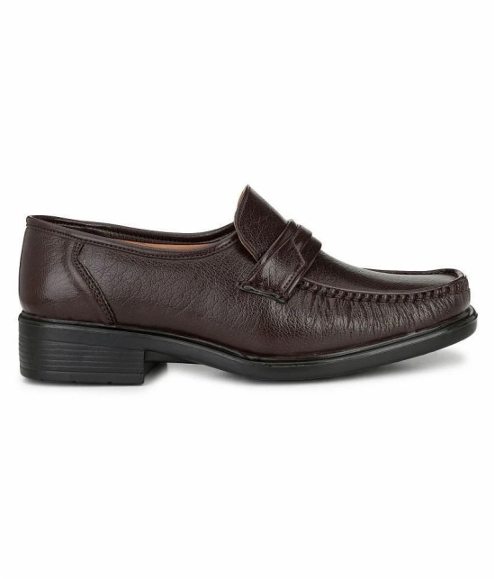 Fentacia - Brown Mens Slip On Formal Shoes - None