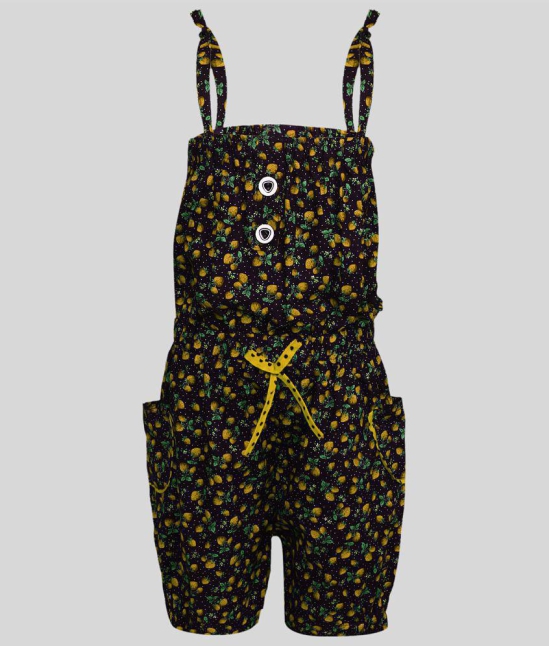 Arshia Fashions - Yellow Cotton Blend Girls Jumpsuit ( Pack of 1 ) - None