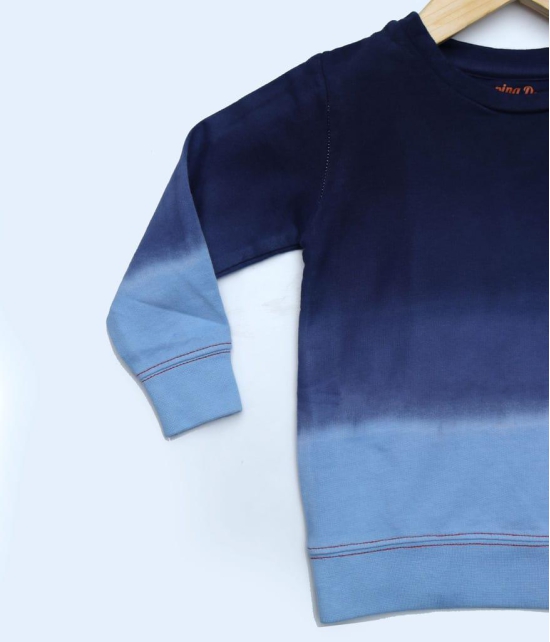 BOYS NAVY SOLID SWEAT SHIRT WITH POCKET