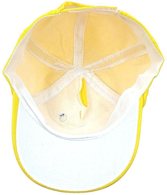 Zacharias Boy's Kids Cotton Baseball Cap kc-28 (Yellow_1-4 Years) (Pack of 1) - None