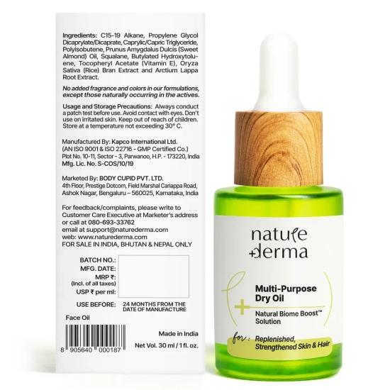 Multi-Purpose Dry Oil with Natural Biome-Boost™ Solution - 30 ml