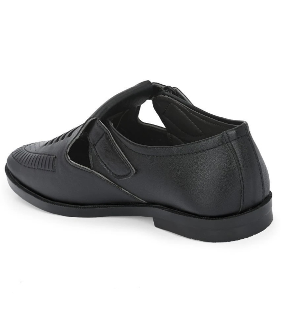 Leeport - Black Mens Sandals - None