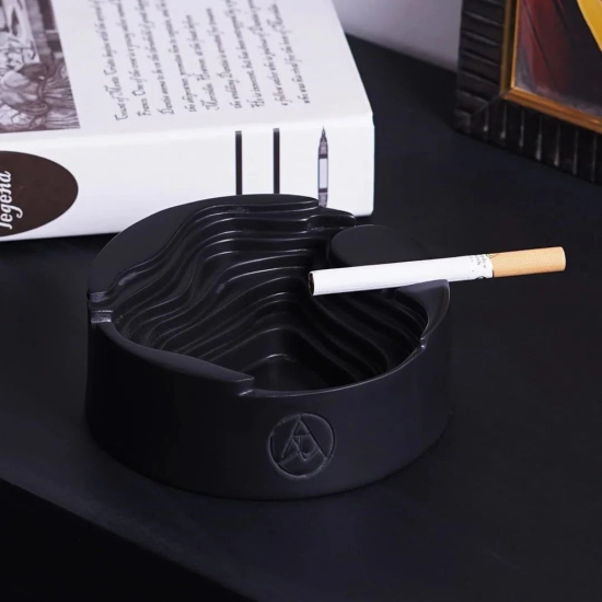 Artarium Marble Rust and Resin Contour Ashtray For Indoor, Ash Trays For Smoking For Home, Ashtray For Cigarette Stylish, Ashtray For Home, Car Ashtray