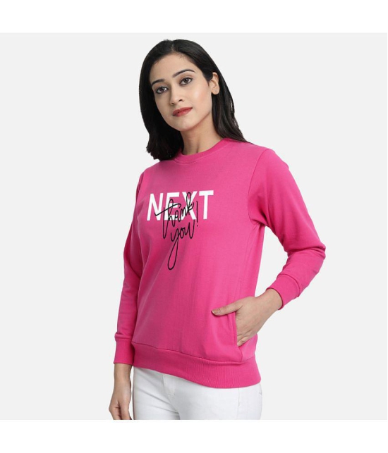 CHOZI Fleece Women''s Non Hooded Sweatshirt ( Pink ) - None