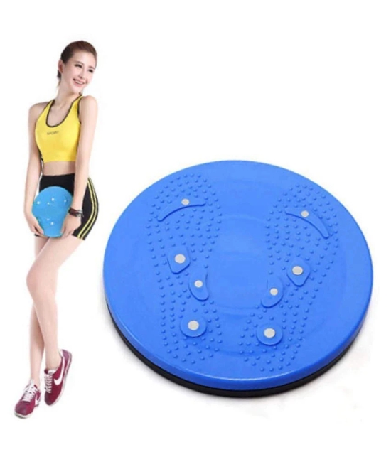 Signatron Tummy Twister Exercise Magnetic Therapy Twisting Disc Figure Trimmer with Magnets. - Blue