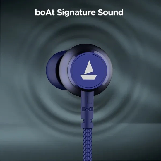 boAt Rockerz 110 | Wireless Earphone with 40H Playback, ASAP™ Charge, Dual Pairing, ENx™ Technology, BEAST™ Mode Deep Purple