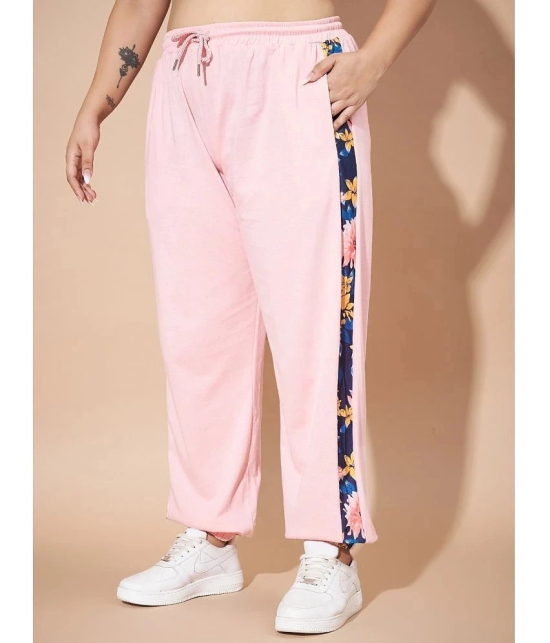 AUSTIVO Pink Printed Joggers Top Set - None