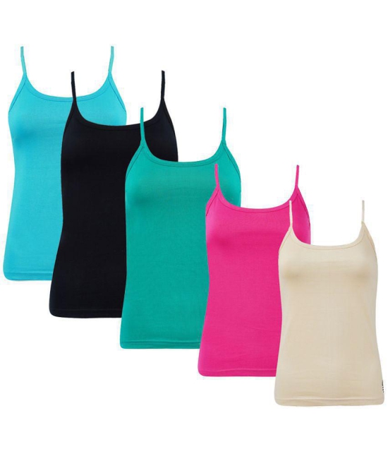 Outflits Cotton Smoothing Cami Shapewear - Pack of 5 - XS