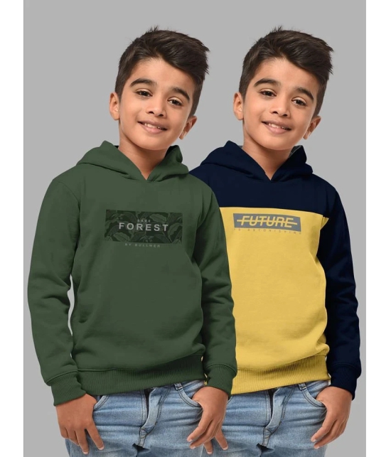 HELLCAT Pack of 2 Boys Cotton Blend Sweatshirt ( Multicolor1 ) - None