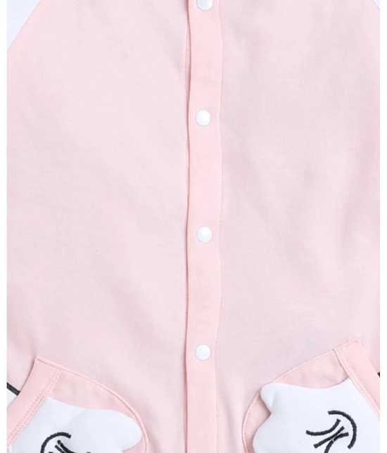 BUMZEE Pink Cotton Rompers For Baby Girl ( Pack of 1 ) - None