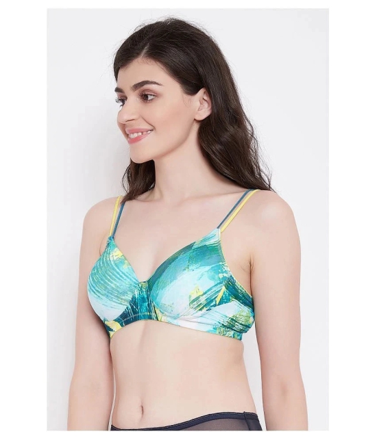 Clovia Polyamide T-Shirt Bra - Blue - 40B