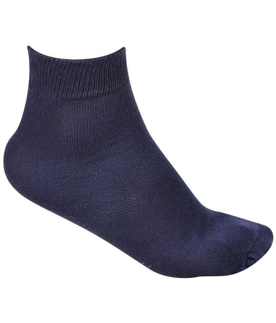 Dollar - Navy Cotton Boys Ankle Length Socks ( Pack of 5 ) - Free Size