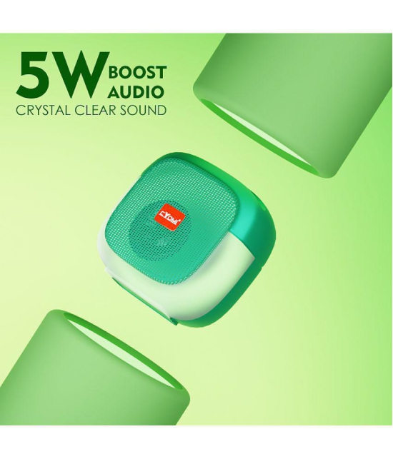 CYOMI Cy631 5 W Bluetooth Speaker Bluetooth v5.0 with SD card Slot Playback Time 4 hrs Green - Green