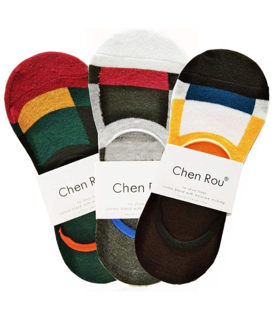 DAYAKU Unisex Multicolor Blend Anti-Skid Ankle Length Socks ( Pack of 3 ) - None