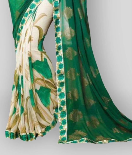 Gazal Fashions - Multicolor Chiffon Saree With Blouse Piece ( Pack of 1 )