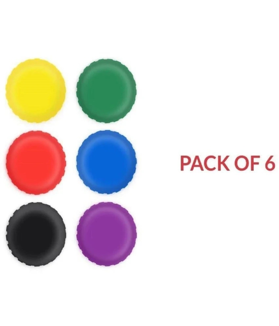 Silicon bottle caps (pack of 6)