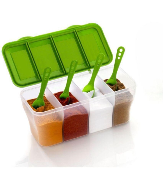 iview kitchenware - Spice/Masala/Food PET Green Pickle Container ( Set of 1 ) - Green