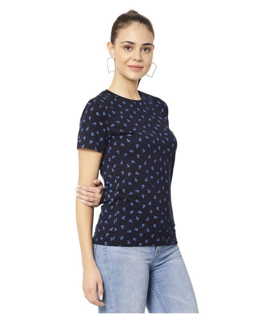 Vimal Jonney Cotton Navy T-Shirts - 2XL