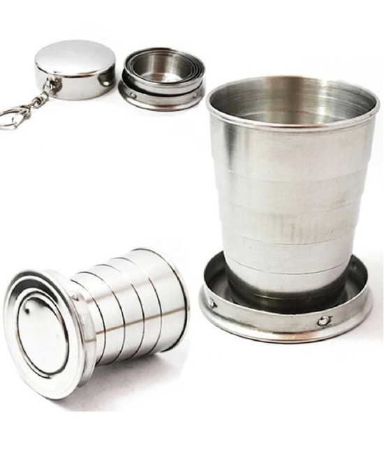 Keychain Multicolor Travel Collapsible Cup with Keychain - Multicolor