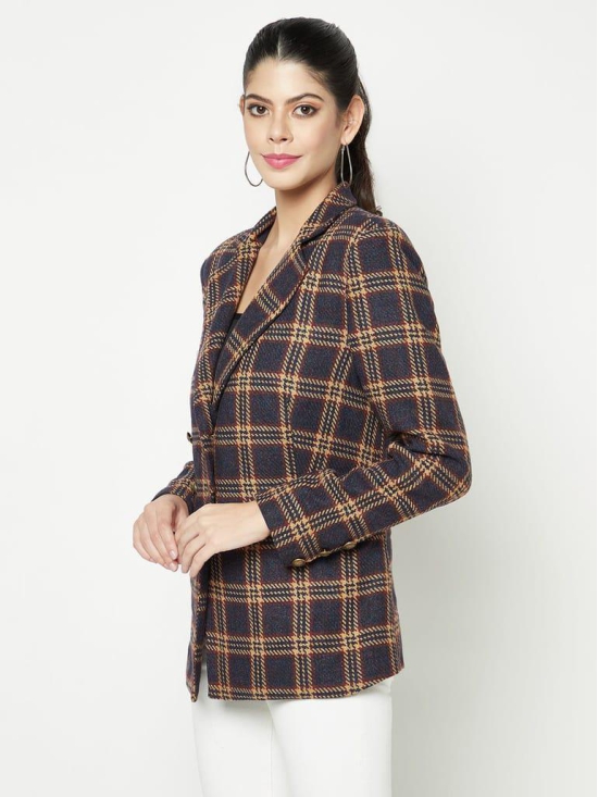 Mustard Crossing Bold Check Blazer