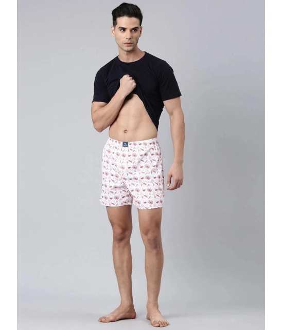 Joven White Cotton Mens Boxer- ( Pack of 2 ) - None