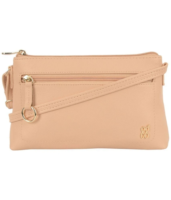 Baggit Beige PU Satchel Bag - Beige