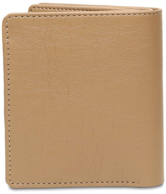 samtroh Beige PU Mens Regular Wallet ( Pack of 1 ) - Beige