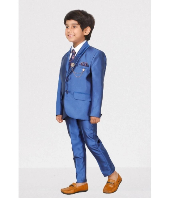 DKGF Fashion - Royal Blue Polyester Boys Suit ( Pack of 1 ) - None