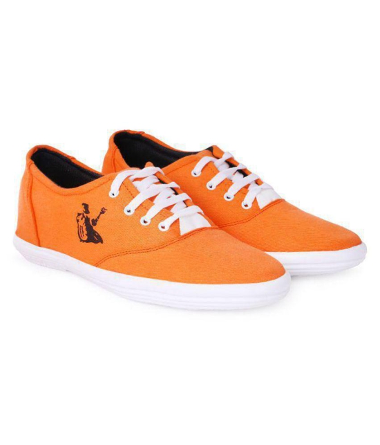 Kzaara Sneakers Orange Casual Shoes - 10