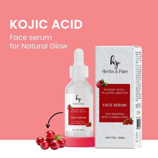 Skin Lightening Kojic Acid, Face Serum and Face Cream for Tan Removal