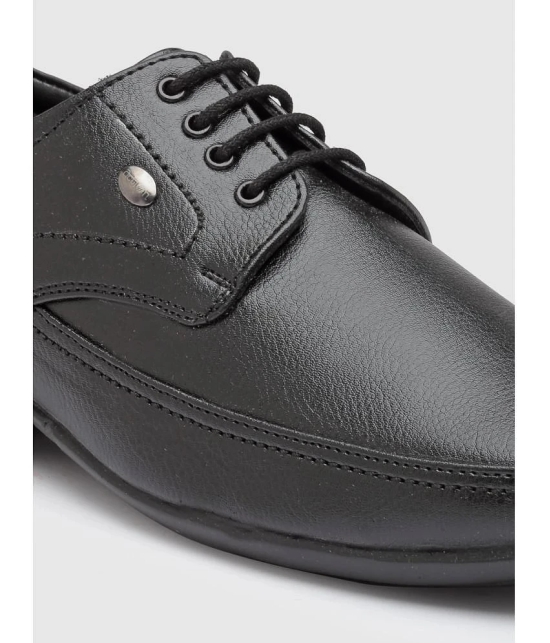 Action Black Mens Derby Formal Shoes - None