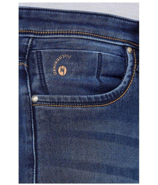 HJ HASASI Blue Regular Fit Jeans - None