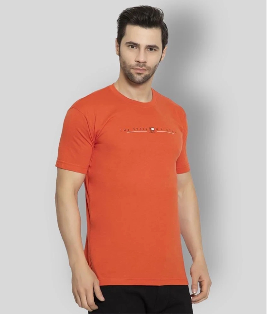 Zeffit - Cotton Blend Regular Fit Rust Mens Sports T-Shirt ( Pack of 1 ) - None