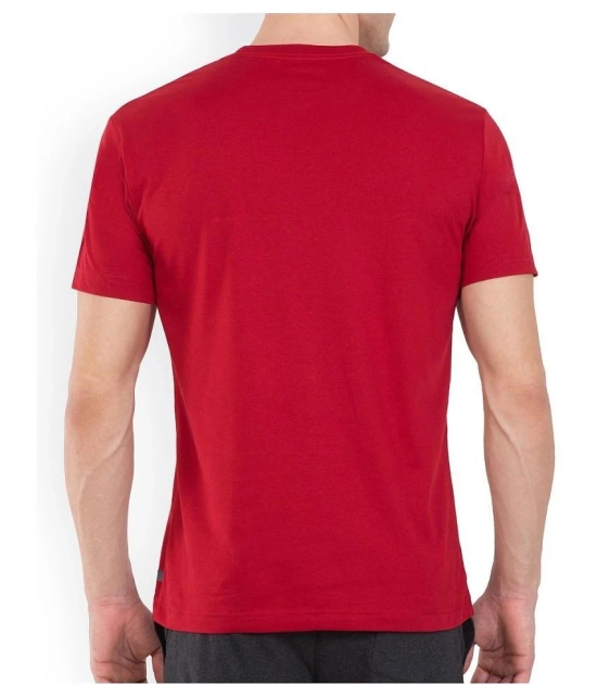 SKYRISE Cotton Red Solids T-Shirt - None