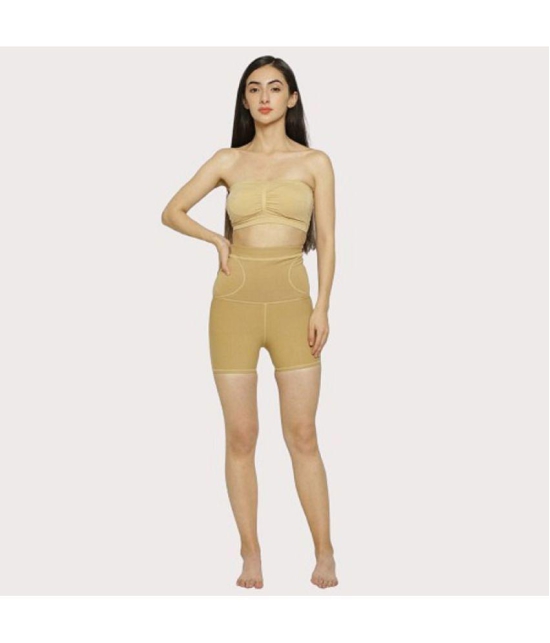 SELETA - Beige Shapewear Cotton Women's Tummy Tucker ( Pack of 1 ) - None