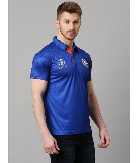 FanCode - Blue Polyester Regular Fit Men's Sports Polo T-Shirt ( Pack of 1 ) - None