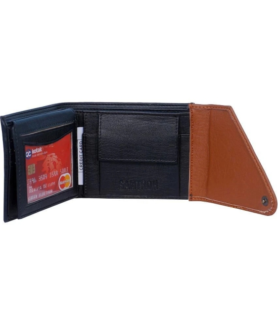 samtroh - PU BLACK Mens Regular Wallet ( Pack of 1 ) - Black