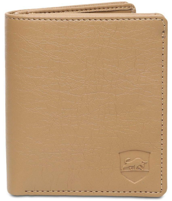 samtroh Beige PU Mens Regular Wallet ( Pack of 1 ) - Beige