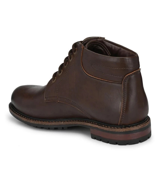 Leeport - Brown Mens Boots - 8