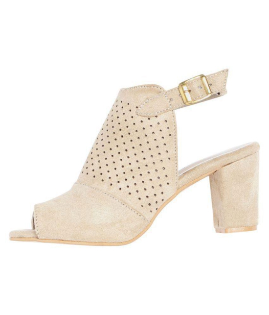 MARC LOIRE Beige Block Heels - None