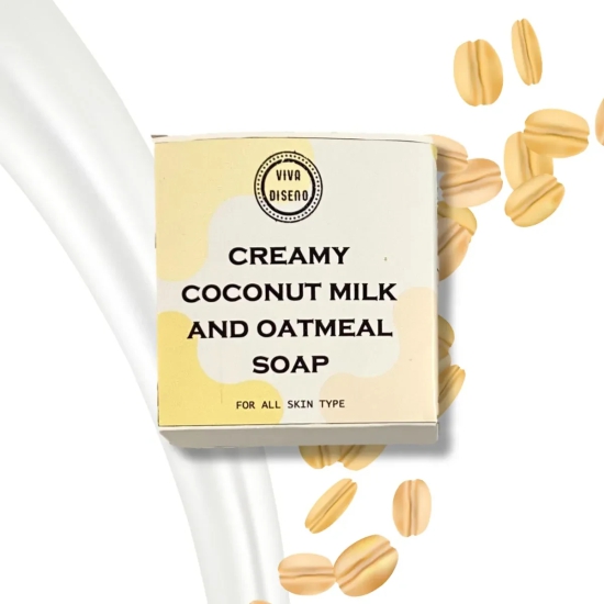 Creamy Coconut Milk and Oatmeal Soap-Pack of 1