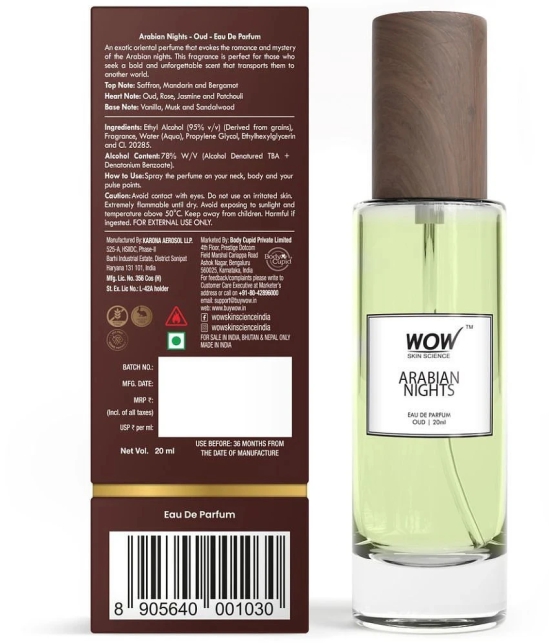 WOW Skin Science LUXURY PERFUME FOR WOMEN Deodorant Spray & Perfume For Women 20 ml ( Pack of 1 )