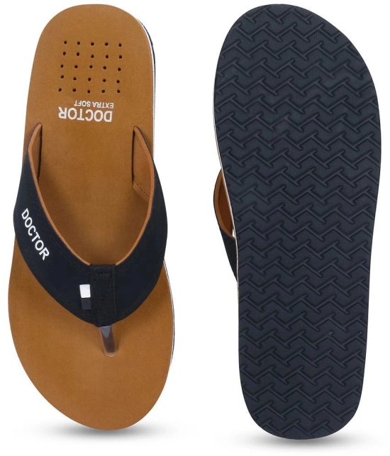 DOCTOR EXTRA SOFT - Tan Mens Thong Flip Flop - None