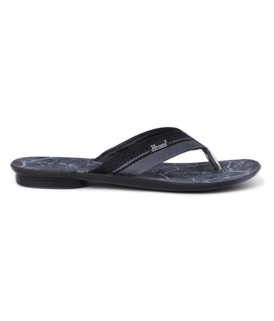 Paragon - Black Fabric Thong Flip Flop - None