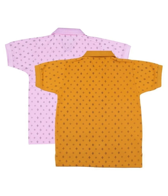 Neuvin Printed Cotton Polo T Shirts for Boys (Pack of 2) - None