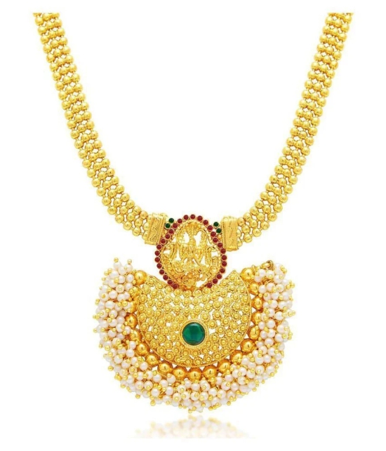 Sukkhi Alloy Golden Collar Traditional 18kt Gold Plated Necklaces Set - Golden