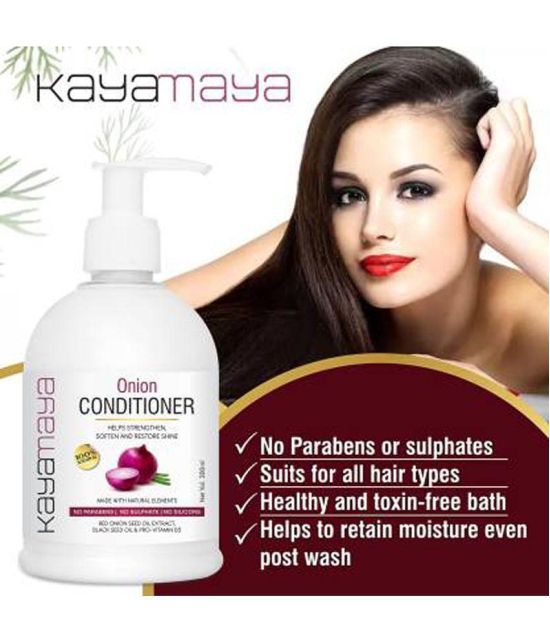 Kayamaya Onion Hair Oil+ Shampoo+Conditioner 700 ml Pack of 3