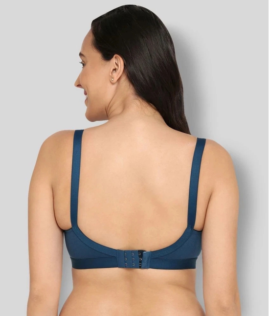 Elina - Blue Cotton Non - Padded Womens T-Shirt Bra ( Pack of 1 ) - None